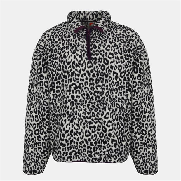 Kremowy Leopard - SoulCal - Womens Soul Borg Hooded Fleece Jacket