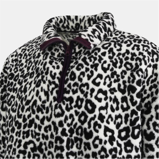 Kremowy Leopard - SoulCal - Womens Soul Borg Hooded Fleece Jacket