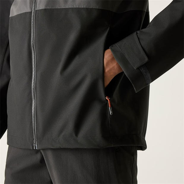 Ash/Blk - Regatta - Men's Maland Waterproof Hooded Jacket
