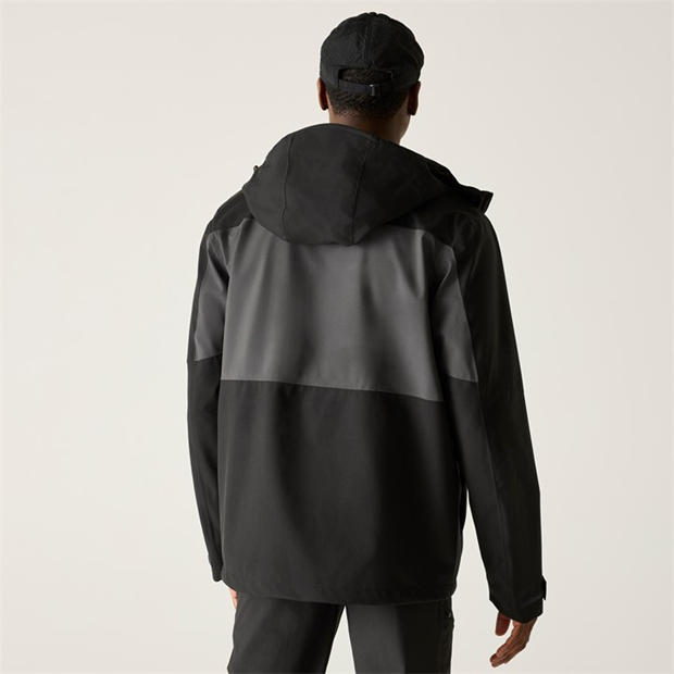 Ash/Blk - Regatta - Men's Maland Waterproof Hooded Jacket