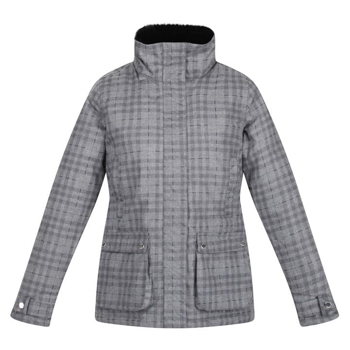 Regatta Women's Grey Leighton Waterproof Jacket in Size 8, Sports Direct