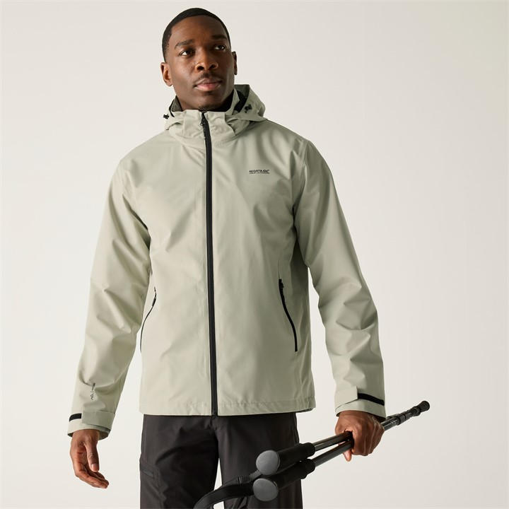 Regatta Men's Cream Oakhowe Isotex Waterproof Hiking Jacket in Size L, Sports Direct