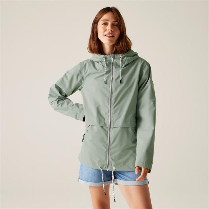Regatta Women's Grey Bayletta Ii Waterproof Long Sleeve Hooded Jacket in Size 10, Sports Direct