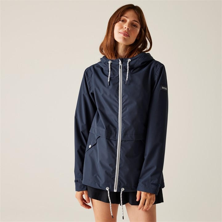 Regatta Women's Blue Bayletta Ii Waterproof Long Sleeve Hooded Jacket in Size 12, Sports Direct