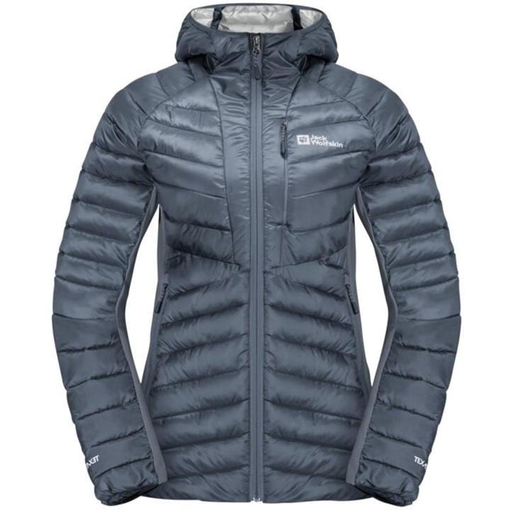 Jack Wolfskin Women's Blue Routeburn Down Jacket in Size 14, Sports Direct