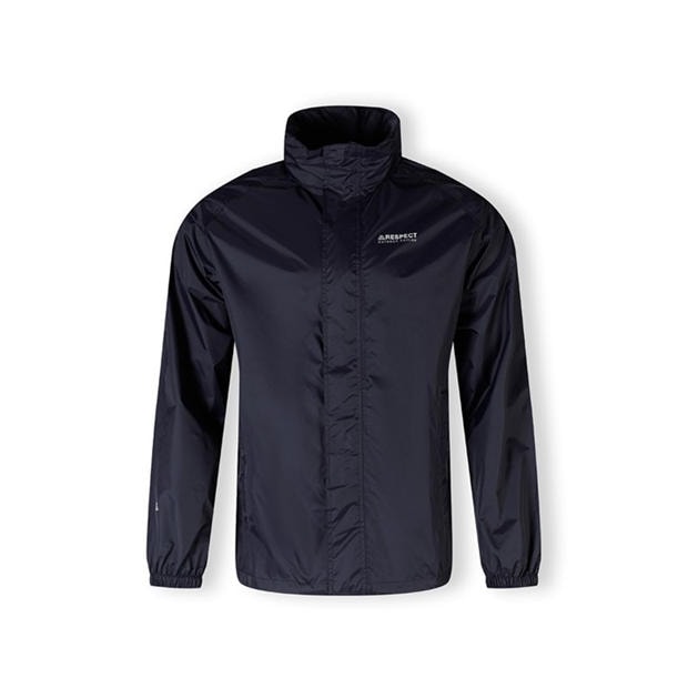 Navy - Minoti - Men packaway waterproof jacket with zip pockets navy