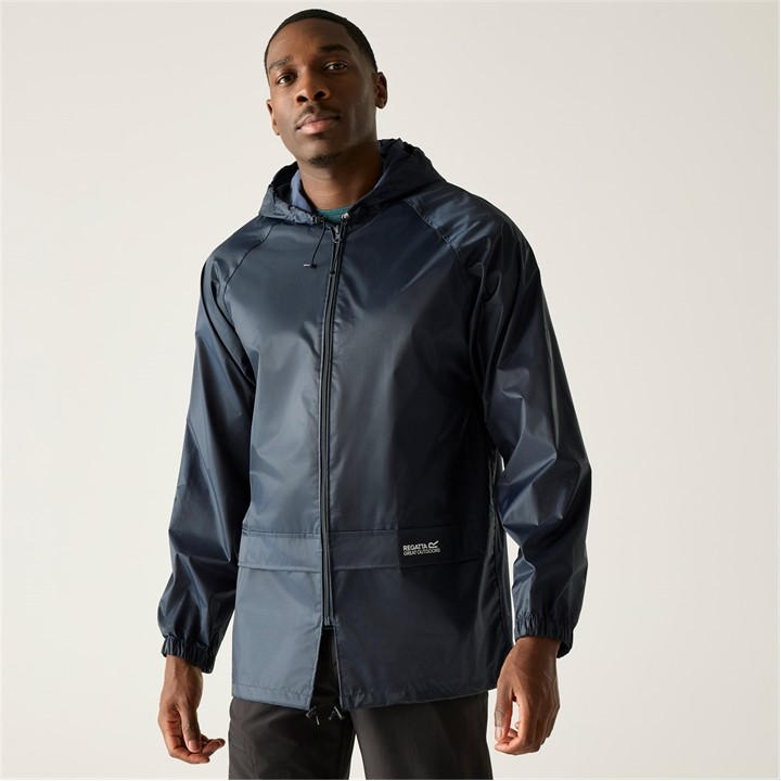 Regatta Men's Blue Stormbreaker Hooded Long Sleeve Waterproof Jacket in Size L, Sports Direct