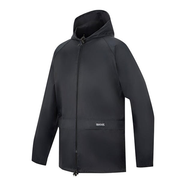 Navy - Regatta - Mens Stormbreaker Hooded Long Sleeve Waterproof Jacket