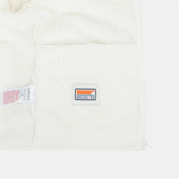 Cream - SoulCal - Womens 1/4 Zip Fleece