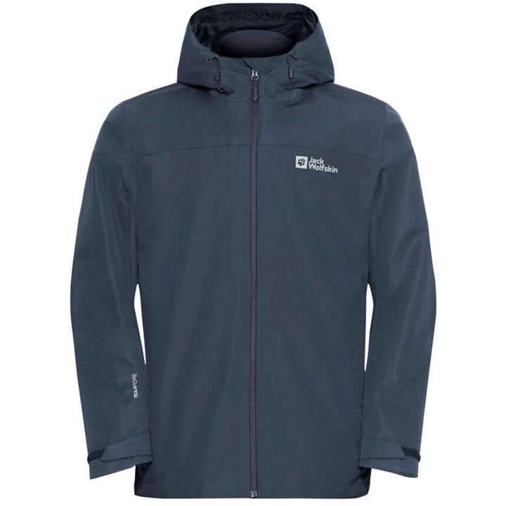 Jack Wolfskin Men's Blue Jw Taubenberg 3In1 Sn61 in Size L, Sports Direct