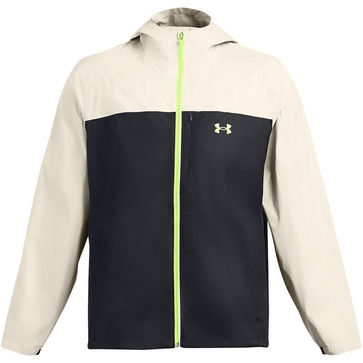 Under Armour Men's White Cloudstrike Waterproof Jacket in Size M, Sports Direct