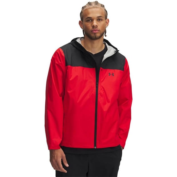 Red - Under Armour - Men's  Cloudstrike Waterproof Jacket