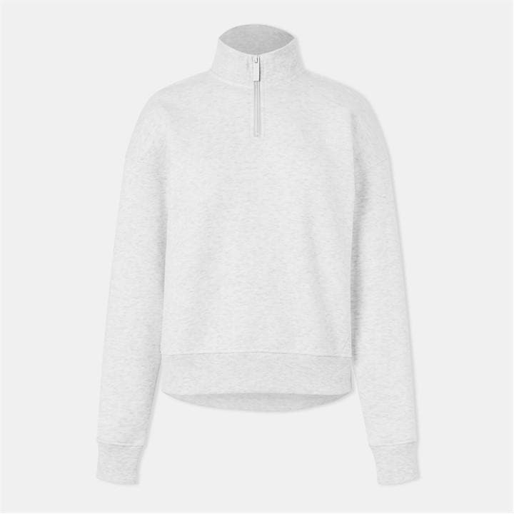 Usa Pro Women's Grey Quarter Zip Top in Size 12, Sports Direct