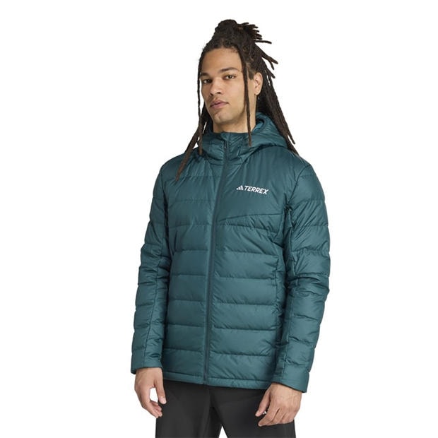 Ivy Green - adidas - Men's Terrex Multi Light CLIMAWARM Hooded Down Jacket