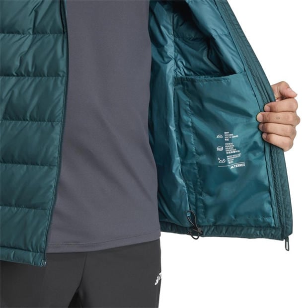 Ivy Green - adidas - Men's Terrex Multi Light CLIMAWARM Hooded Down Jacket