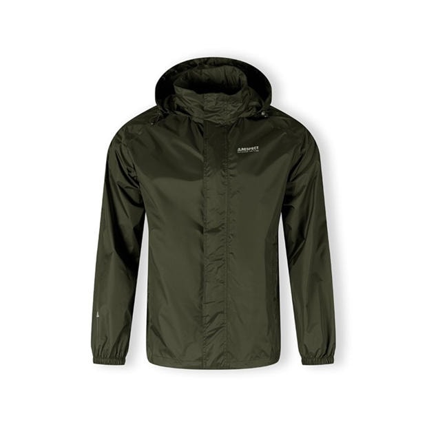 Khaki - Minoti - Men packaway waterproof jacket with hood khaki