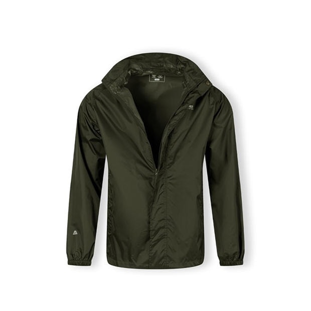 Khaki - Minoti - Men packaway waterproof jacket with hood khaki