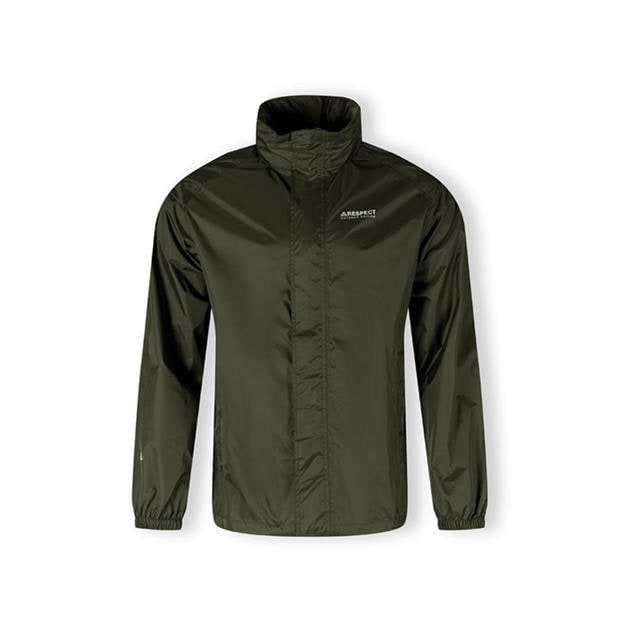 Khaki - Minoti - Men packaway waterproof jacket with hood khaki