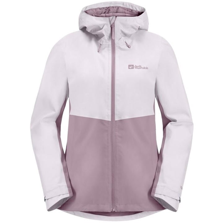 Jack Wolfskin Women's Purple Waterproof Shaped Fit Jacket in Size 16, Sports Direct