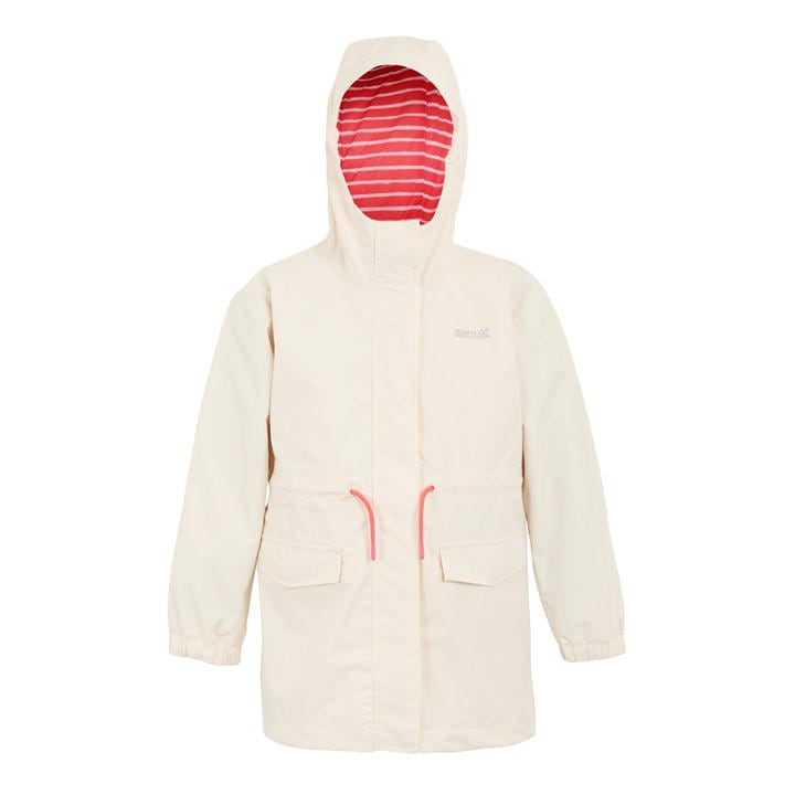 Regatta Girls White Kids' Ballina Isotex Waterproof Jacket in Size S, Sports Direct