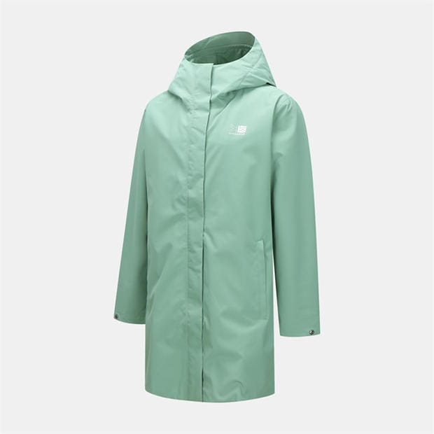 Green Bay - Karrimor - Women's Lightweight Hooded Water and Wind Resistant Knee Length Waterproof Jacket