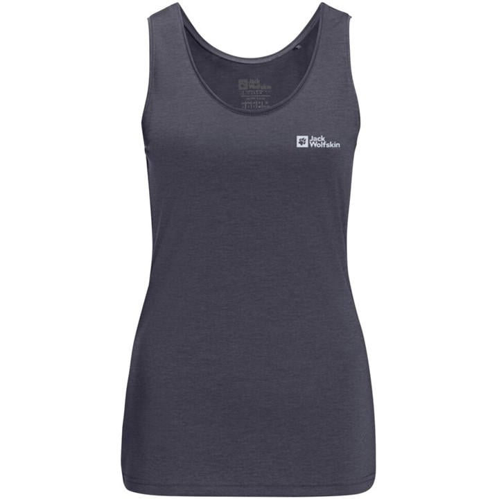Jack Wolfskin Women's Blue Jw Crosstrail Tank in Size 14, Sports Direct