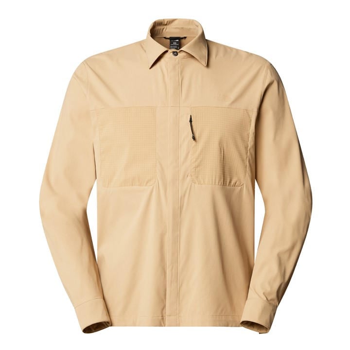 The North Face Men's Beige Lightrange Long-Sleeve Performance T-Shirt in Size M, Sports Direct