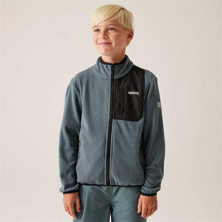 Regatta Boys Grey Frankie Full Zip Fleece  in Size 13 - 14 Years, Sports Direct