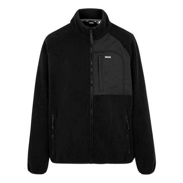 Black - Regatta - Mens Frankie Borg Full-Zip Fleece