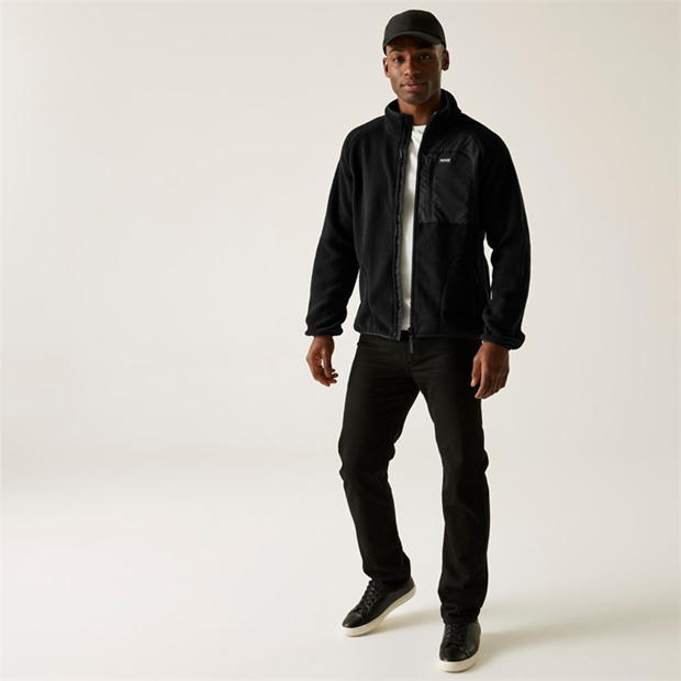 Black - Regatta - Mens Frankie Borg Full-Zip Fleece