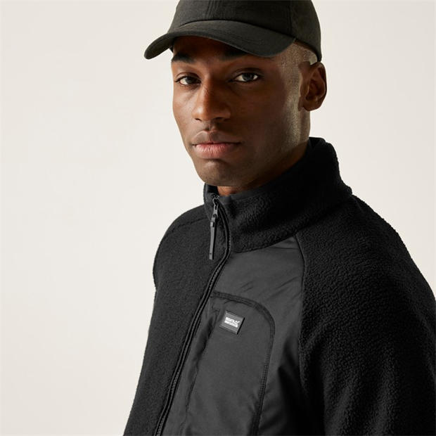 Black - Regatta - Mens Frankie Borg Full-Zip Fleece