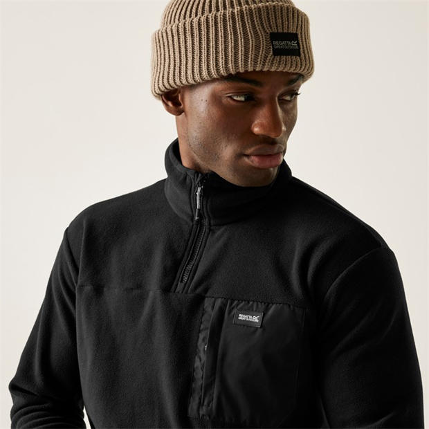 Black - Regatta - Mens Frankie 1/4 Zip Fleece