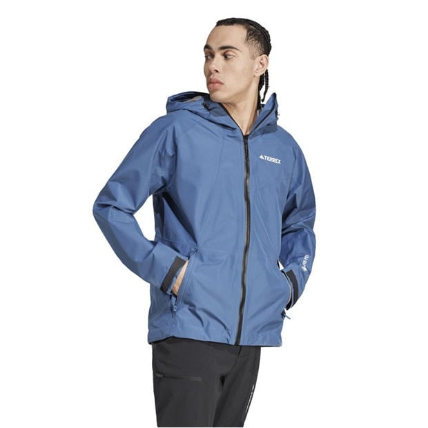 Blue - adidas - Men's Gore Pac Waterproof Jacket