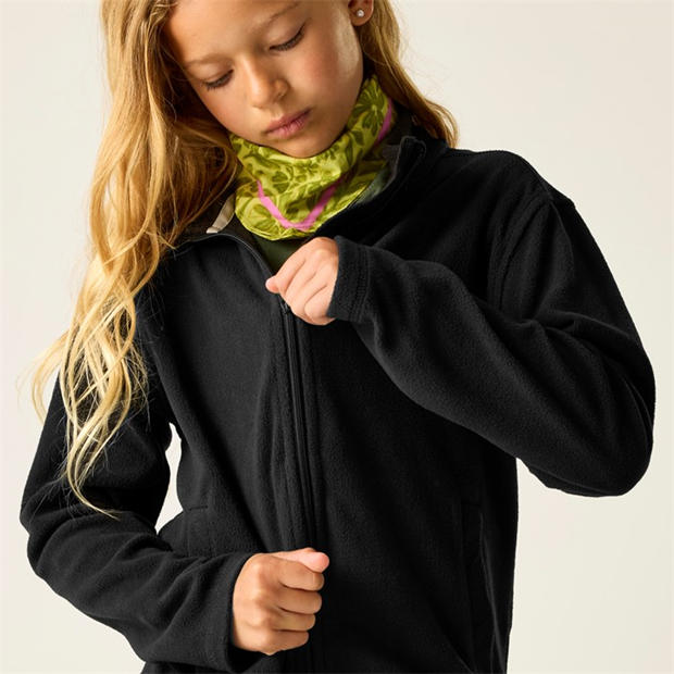 Black - Regatta - Kids' Full Zip Fleece