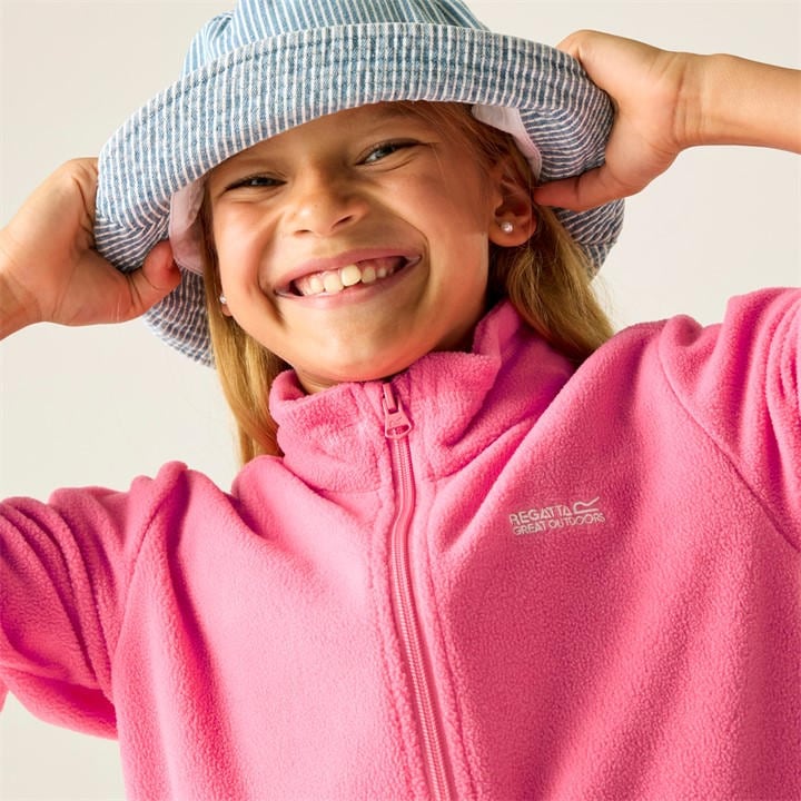 Regatta  Kids Pink Kids' Full Zip Fleece in Size 5 - 6 Years, Sports Direct