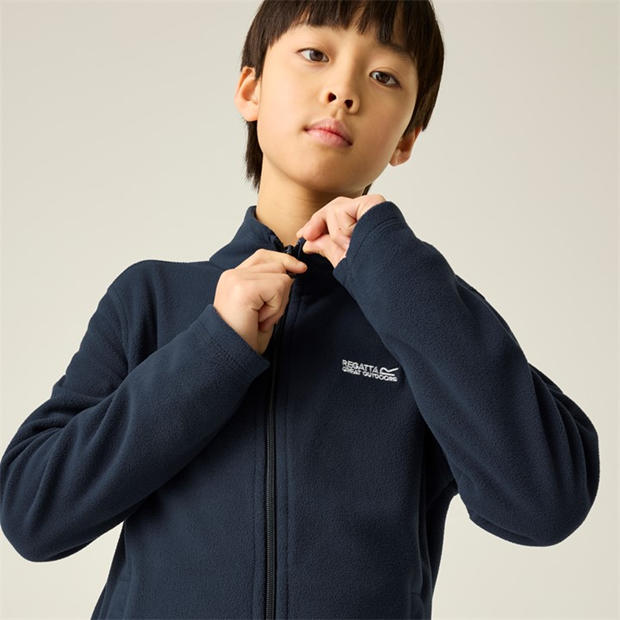 Navy - Regatta - Kids' Full Zip Fleece