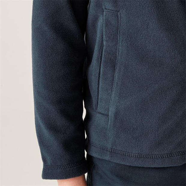 Navy - Regatta - Kids' Full Zip Fleece