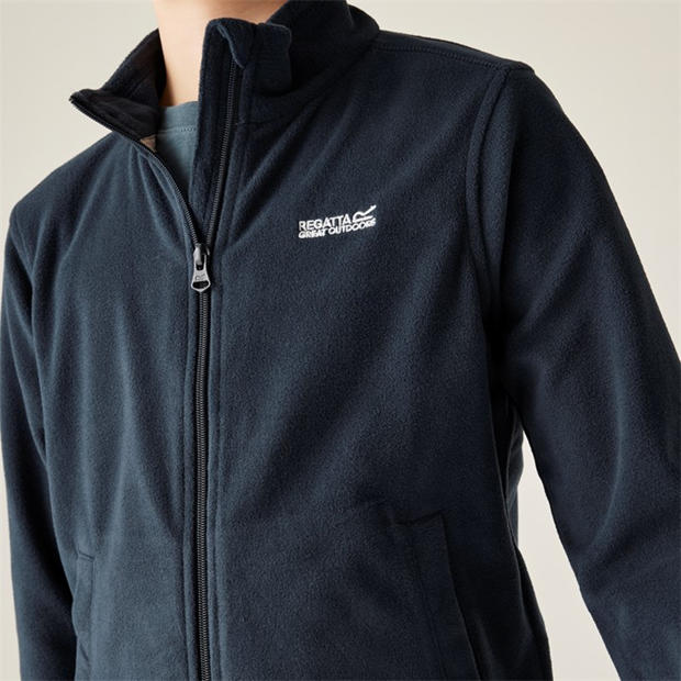 Navy - Regatta - Kids' Full Zip Fleece