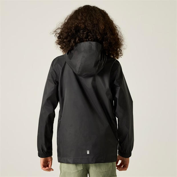 Black - Regatta - Unisex Kids' Waterproof Jacket