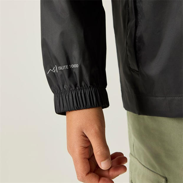 Black - Regatta - Unisex Kids' Waterproof Jacket