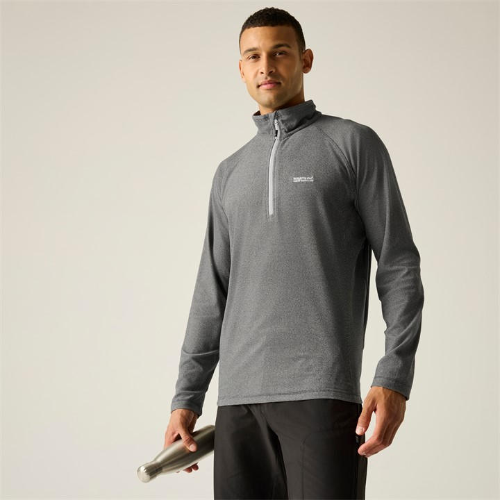 Regatta Men's Grey Quarter Zip Fleece in Size M, Sports Direct