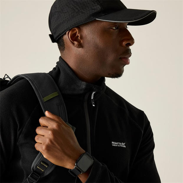 Black - Regatta - Men's Quarter Zip Fleece