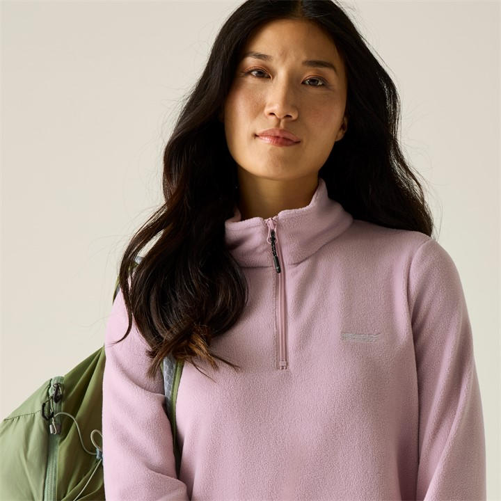 Regatta Women's Pink 1/4 Zip Fleece in Size 16, Sports Direct