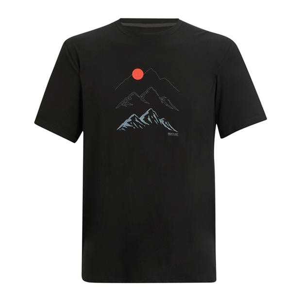 Black - Regatta - Men's Fingal Tee Short Sleeve Performance T-Shirt