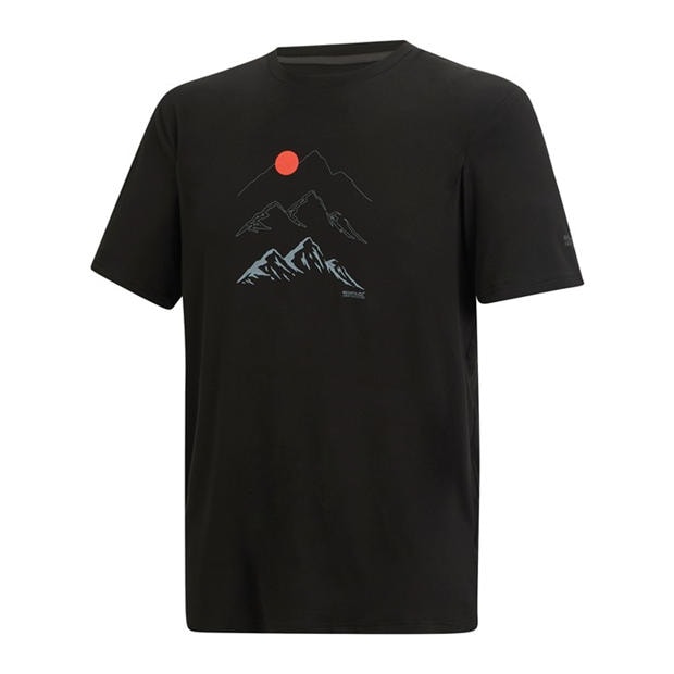 Black - Regatta - Men's Fingal Tee Short Sleeve Performance T-Shirt