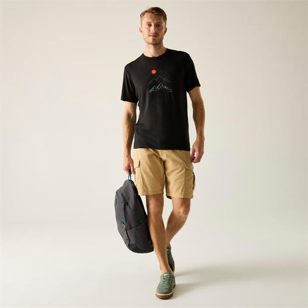 Black - Regatta - Men's Fingal Tee Short Sleeve Performance T-Shirt