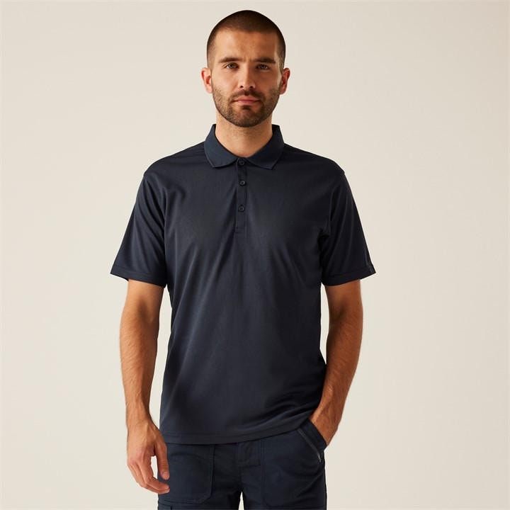 Regatta Men's Blue Short Sleeve Polo Shirt in Size M, Sports Direct
