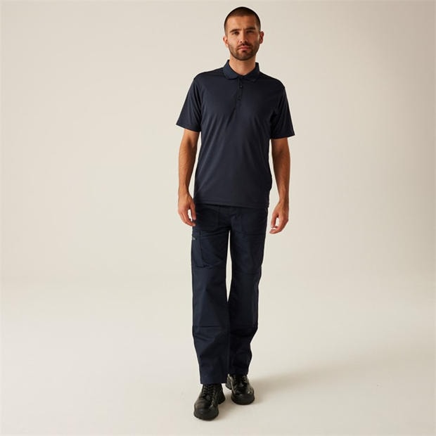 Navy - Regatta - Men's Short Sleeve Polo Shirt