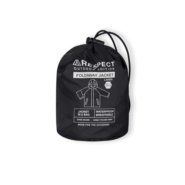 Black - Minoti - Women packaway waterproof jacket with hood black