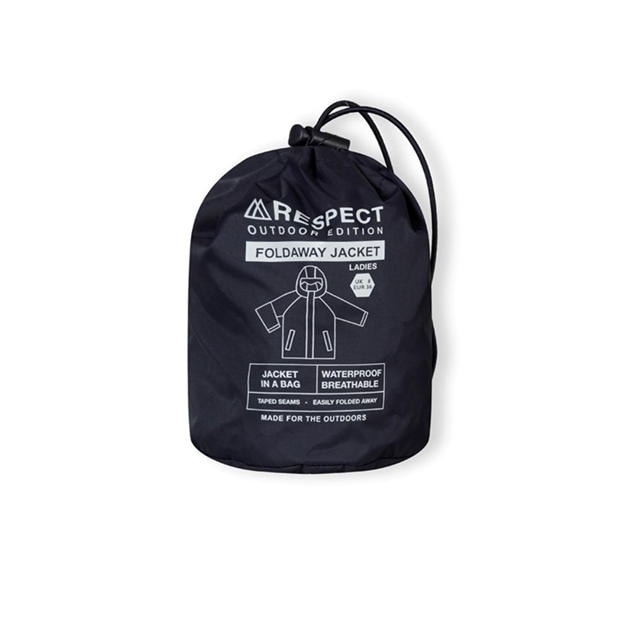 Navy - Minoti - Women packaway waterproof jacket with zipped pockets navy